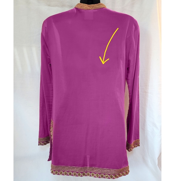 Tory Burch cotton tunic top size 2 - Picture 4 of 7